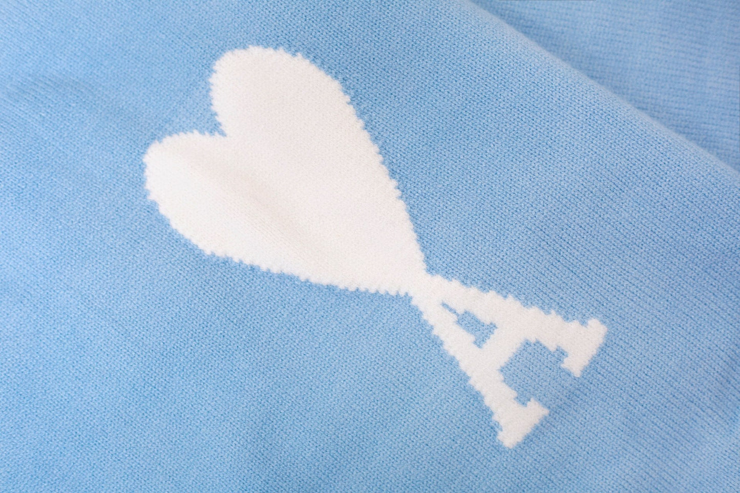 AMI Paris Heart Logo Unisex Sweater - Premium Cotton Blend