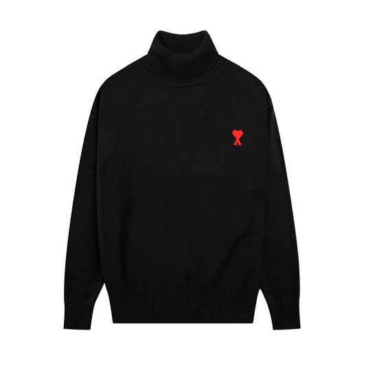 AMI PARIS   Turn Neck Sweater