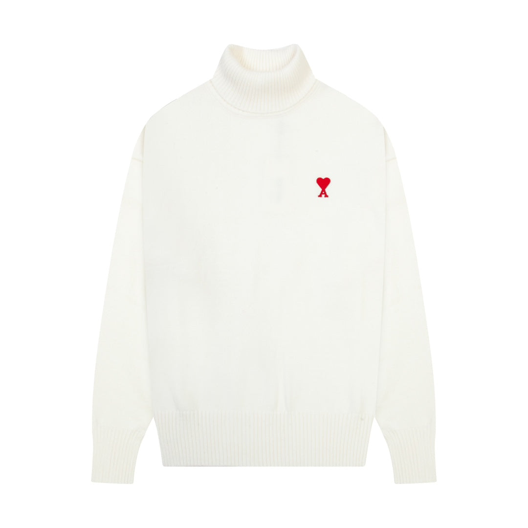AMI PARIS   Turn Neck Sweater
