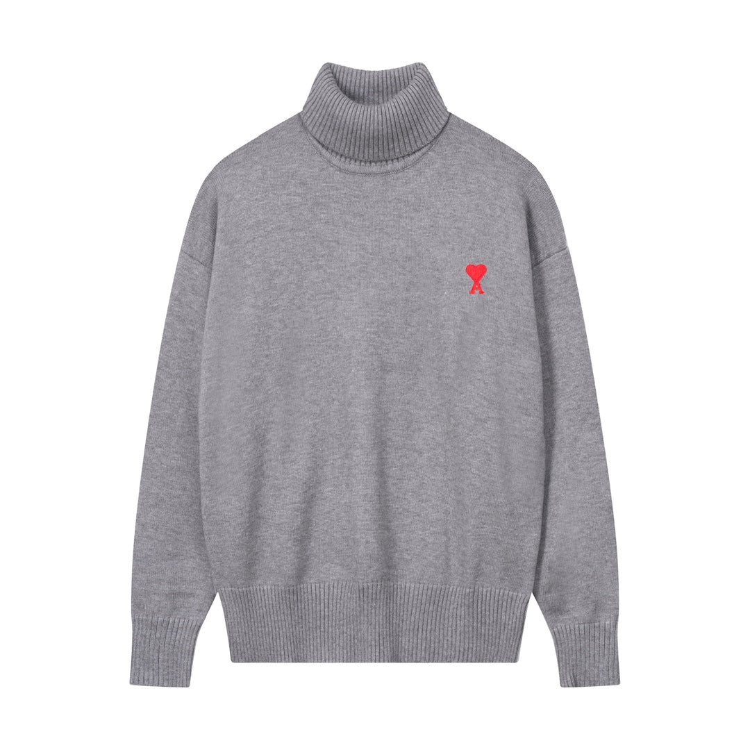 AMI PARIS   Turn Neck Sweater