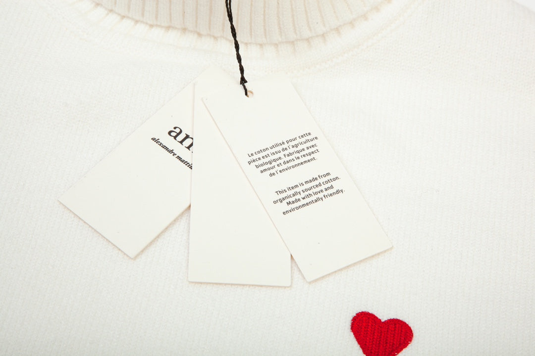 AMI PARIS   Turn Neck Sweater