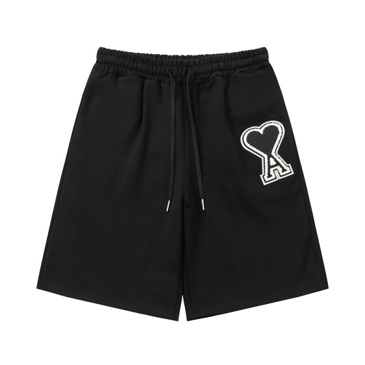 AMI PARIS Heart Logo Casual Shorts