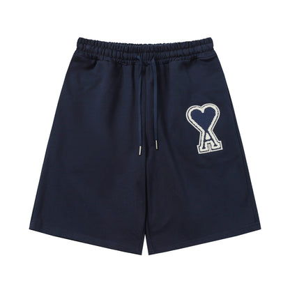 AMI PARIS Heart Logo Casual Shorts