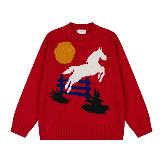 AMI PARIS Unisex Classic Knit Sweater