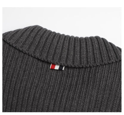 Men's four-bar lapel sweater jacket THOM TREND