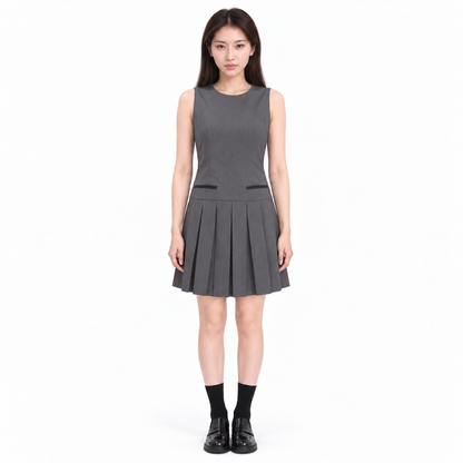 Thom Browne Women's Pleated Vest Skirt