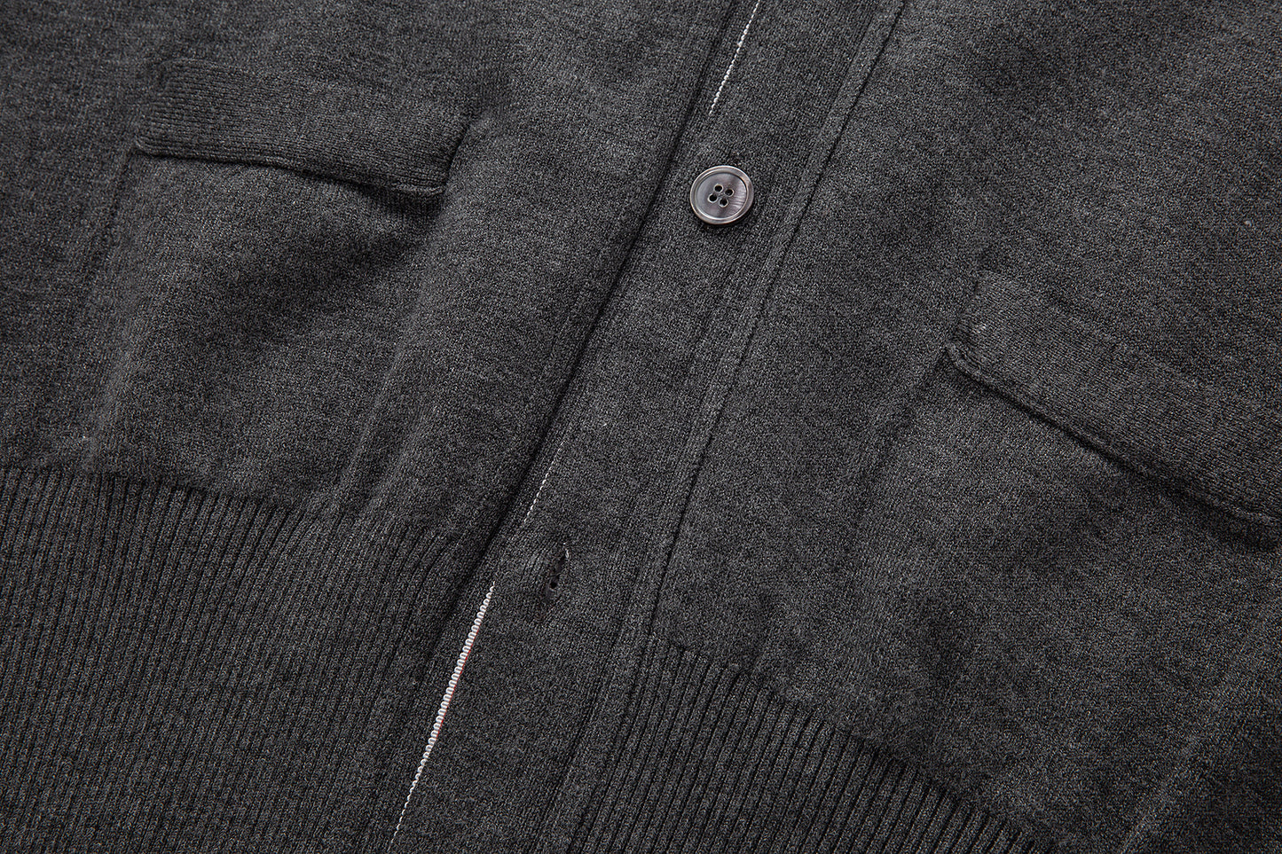 Thom Browne Classic Four-Bar Stripe Cardigan Sweater