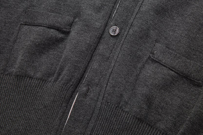 Thom Browne Classic Four-Bar Stripe Cardigan Sweater