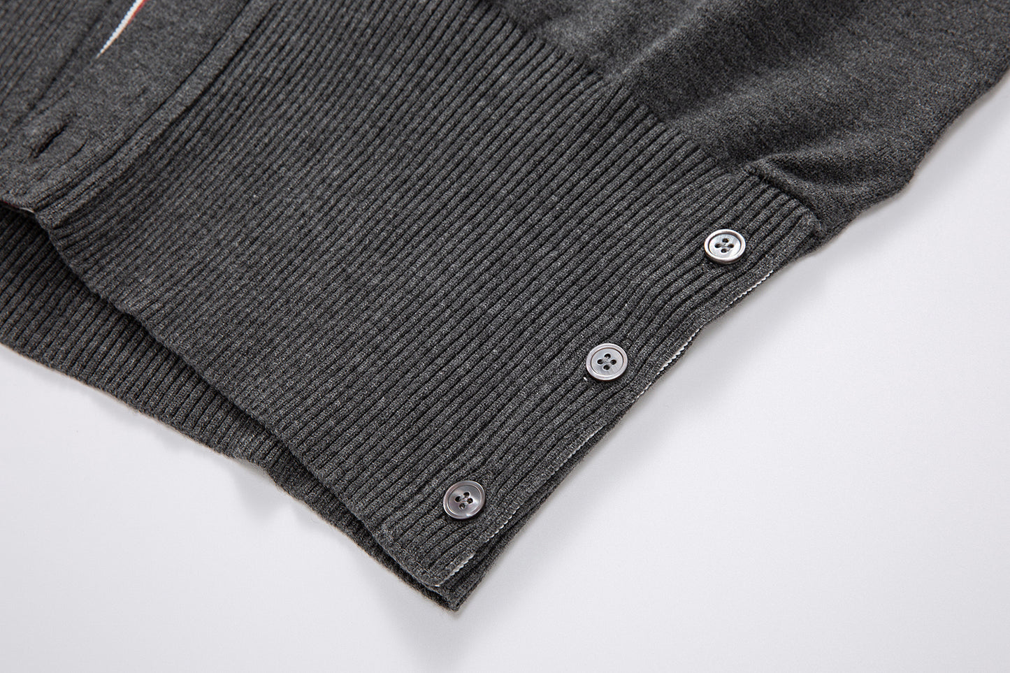 Thom Browne Classic Four-Bar Stripe Cardigan Sweater
