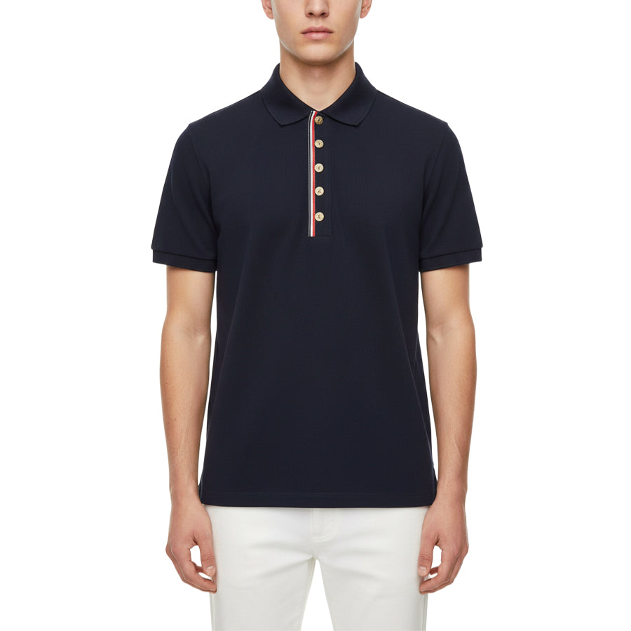 Thom Browne 2025SS  Knitted Polo T-shirt