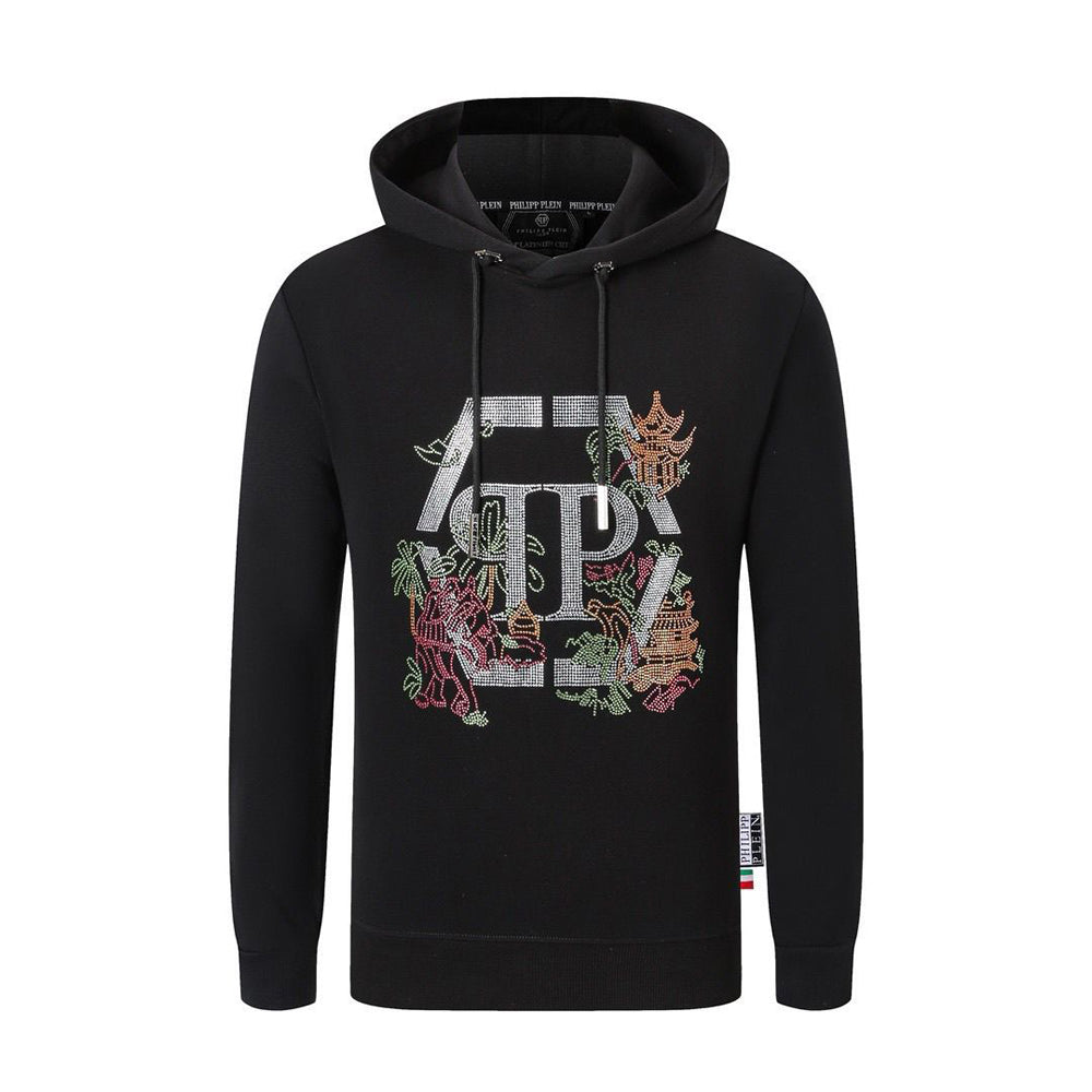 2025SS Embroidery Black Hoodie