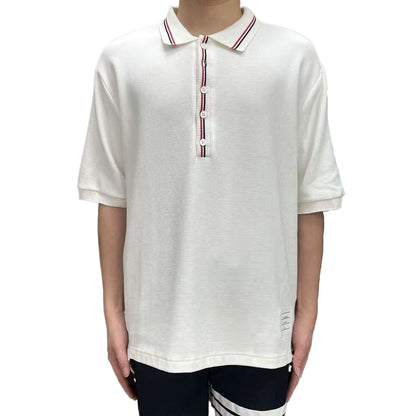 Men's lapel short sleeve THOM TREND