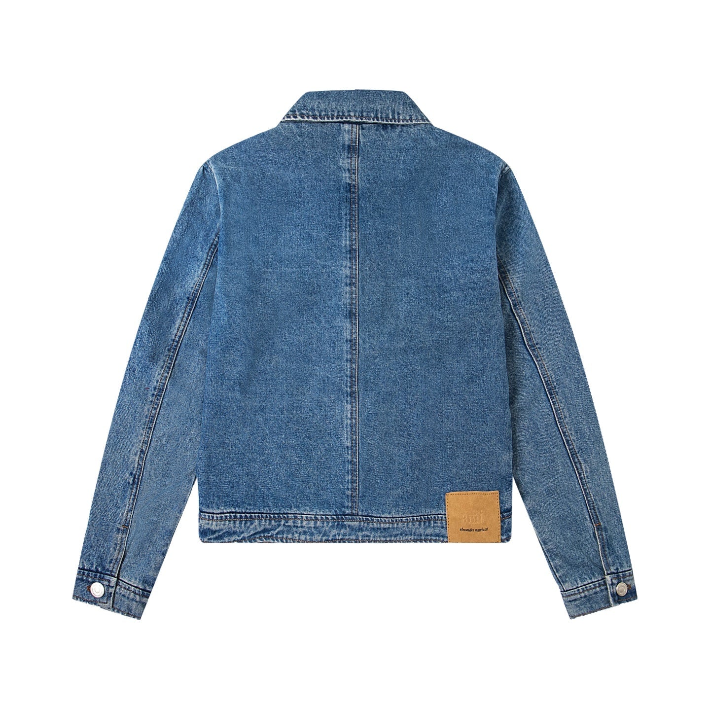 AMI PARIS Unisex Denim Jacket - Classic Designer Jean Jacket