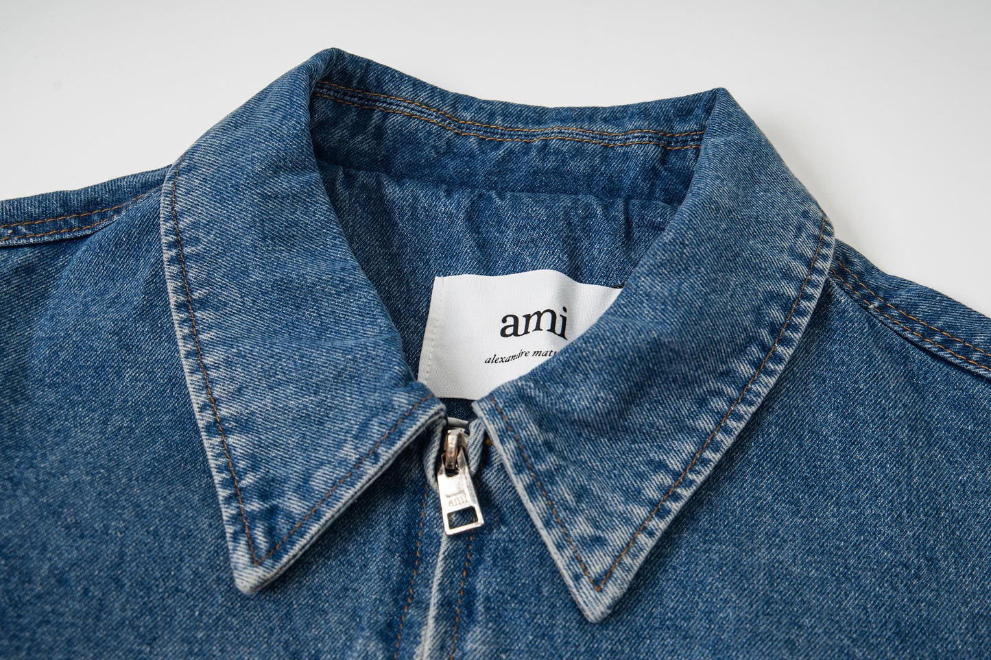 AMI PARIS Unisex Denim Jacket - Classic Designer Jean Jacket
