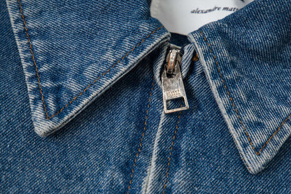 AMI PARIS Unisex Denim Jacket - Classic Designer Jean Jacket