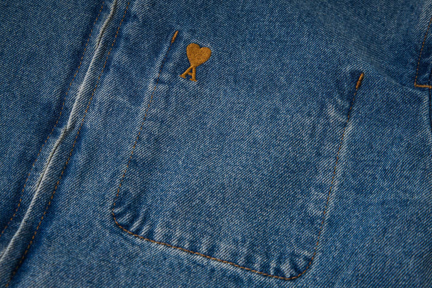 AMI PARIS Unisex Denim Jacket - Classic Designer Jean Jacket