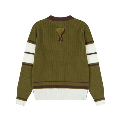 AMI PARIS Classic V-Neck Knit Sweater
