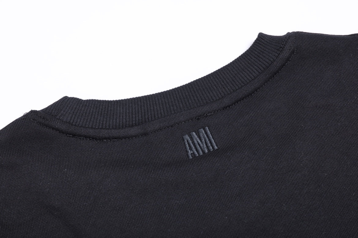 AMI Paris Minimalist Unisex T-Shirt - Premium Cotton Tee