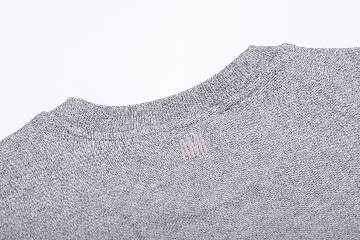 AMI Paris Minimalist Unisex T-Shirt - Premium Cotton Tee