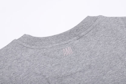 AMI Paris Minimalist Unisex T-Shirt - Premium Cotton Tee