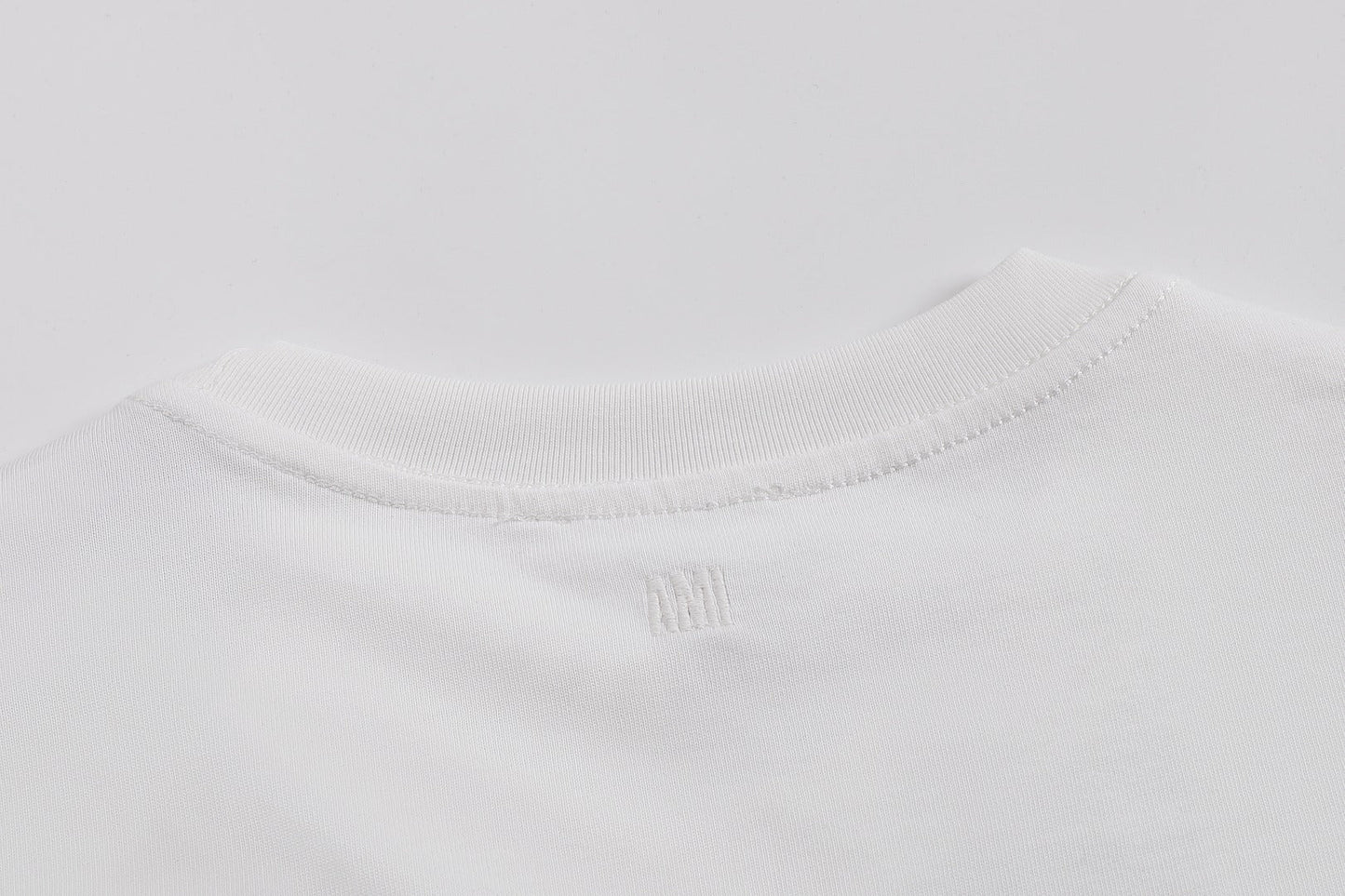 AMI Paris Neutral Tones Unisex T-Shirt - Premium Cotton Tee