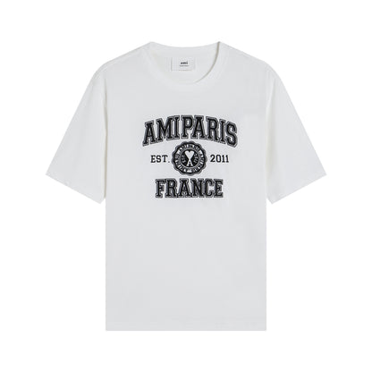 AMI Paris 2026 Unisex Short Sleeve T-Shirt - Premium Cotton