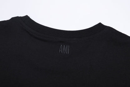 AMI Paris 2026 Unisex Cotton T-Shirt - Classic Casual Tee