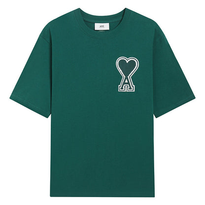 AMI PARIS Unisex T-Shirt - Premium Cotton Short-Sleeve Tee