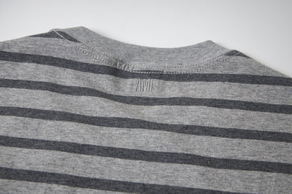 AMI PARIS Unisex Striped T-Shirt - Classic Cotton Tee