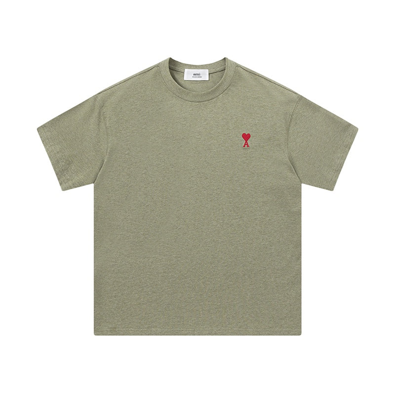 AMI PARIS Unisex T-Shirt - Premium Cotton Essential Tee