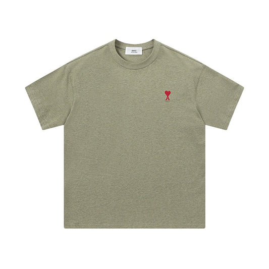 AMI PARIS Unisex T-Shirt - Premium Cotton Essential Tee