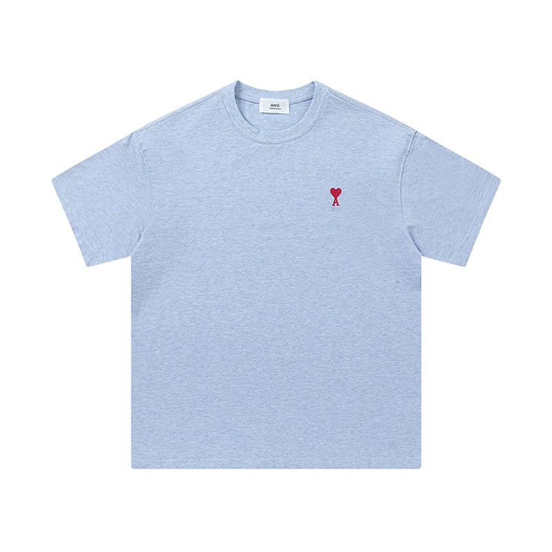 AMI PARIS Unisex T-Shirt - Premium Cotton Essential Tee