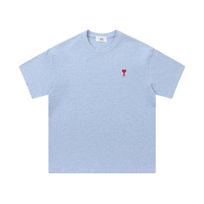 AMI PARIS Unisex T-Shirt - Premium Cotton Essential Tee