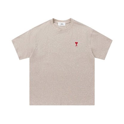 AMI PARIS Unisex T-Shirt - Premium Cotton Essential Tee