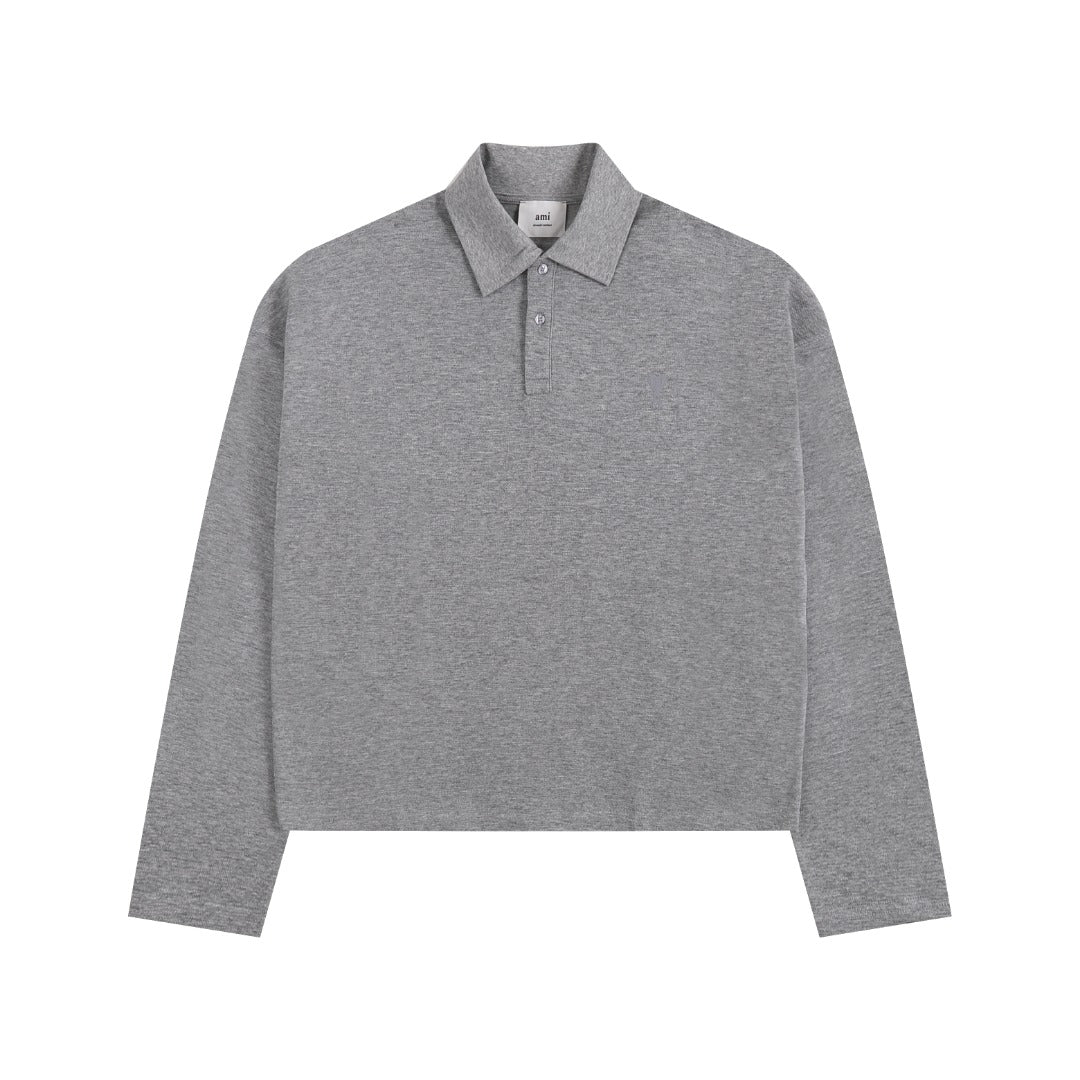 AMI PARIS Unisex Long-Sleeve T-Shirt - Premium Cotton Tee