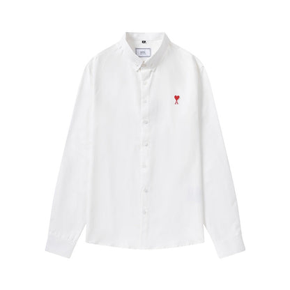 AMI PARIS Unisex Classic Shirt - Blue & White