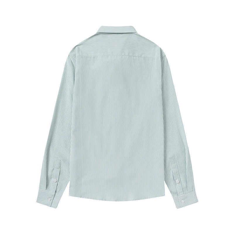 AMI PARIS Striped Shirt - Blue & Green Collection