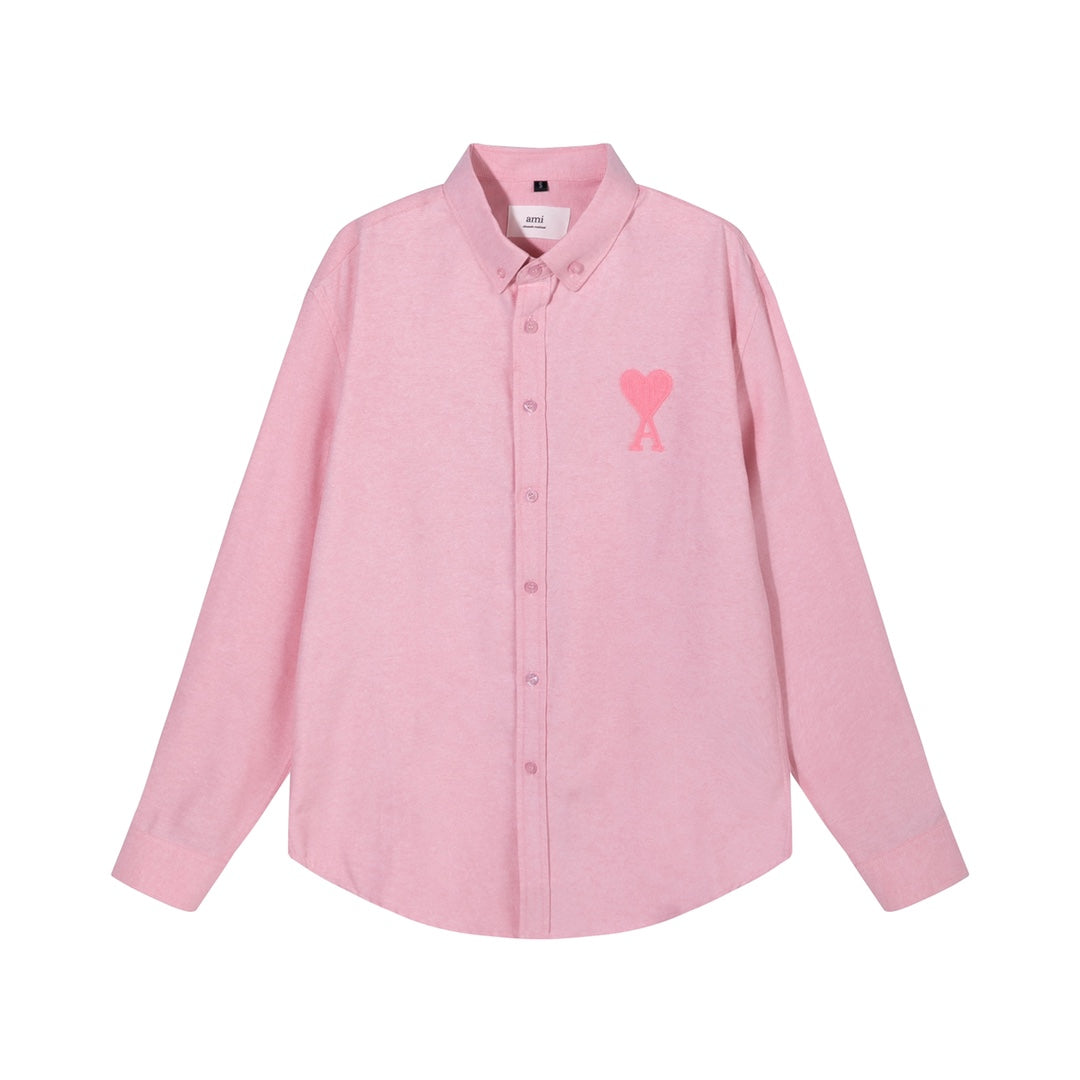 AMI PARIS Unisex Classic Shirt - Soft Pastel Colors