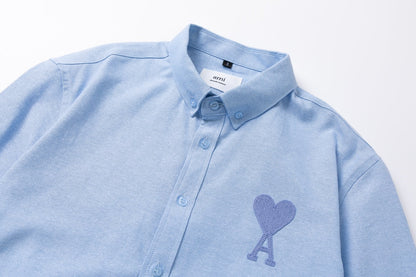 AMI PARIS Unisex Classic Shirt - Soft Pastel Colors