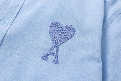 AMI PARIS Unisex Classic Shirt - Soft Pastel Colors
