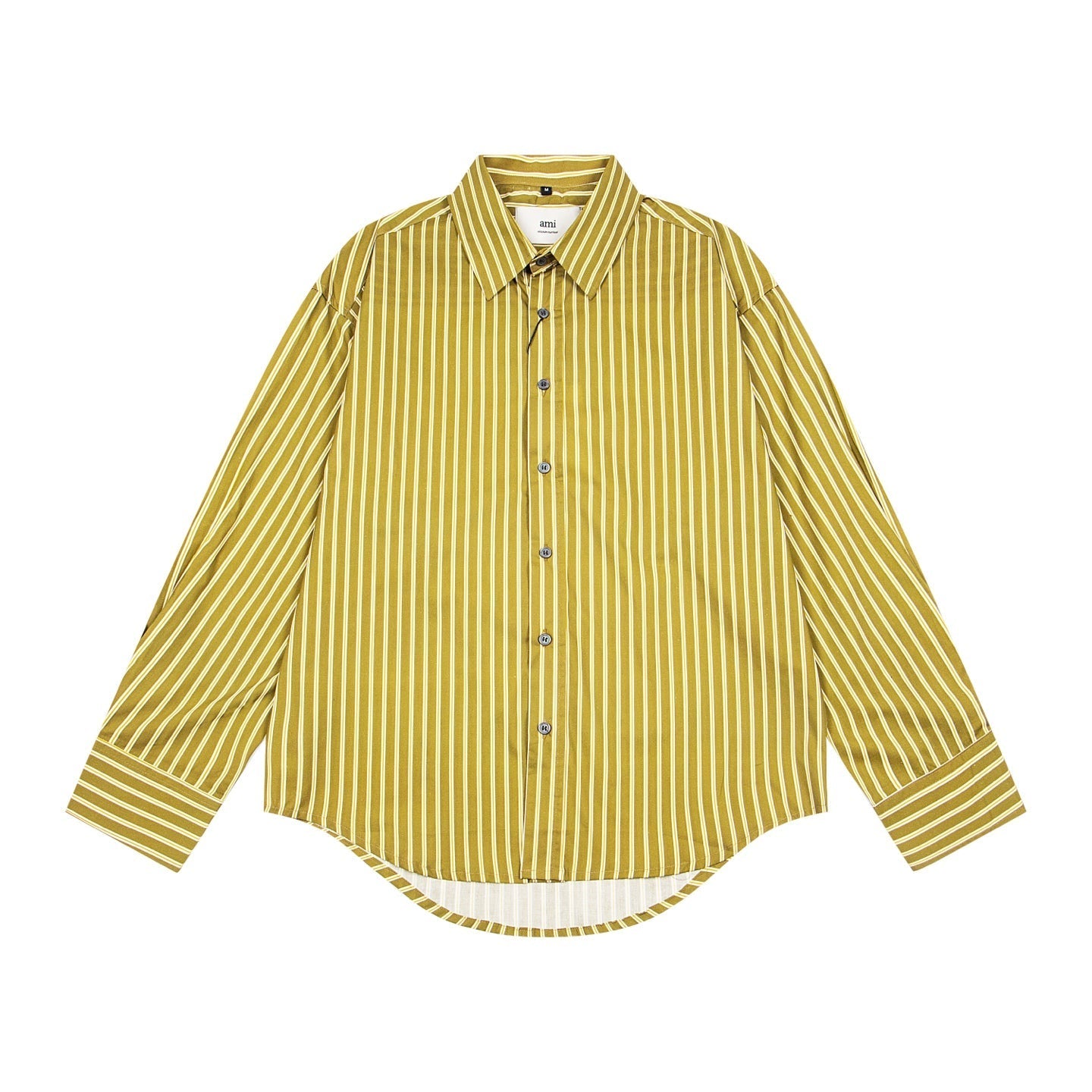 AMI PARIS Unisex Long-Sleeve Striped T-Shirt