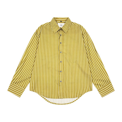 AMI PARIS Unisex Long-Sleeve Striped T-Shirt