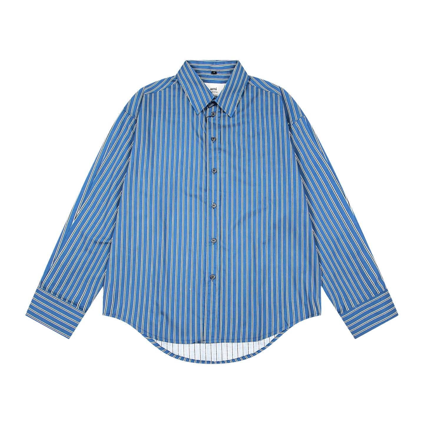 AMI PARIS Unisex Long-Sleeve Striped T-Shirt
