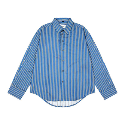 AMI PARIS Unisex Long-Sleeve Striped T-Shirt