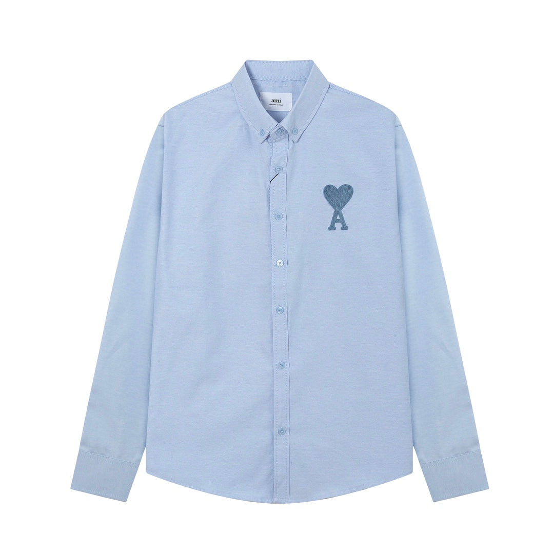 AMI PARIS Unisex Casual Shirt - Premium Cotton Blend
