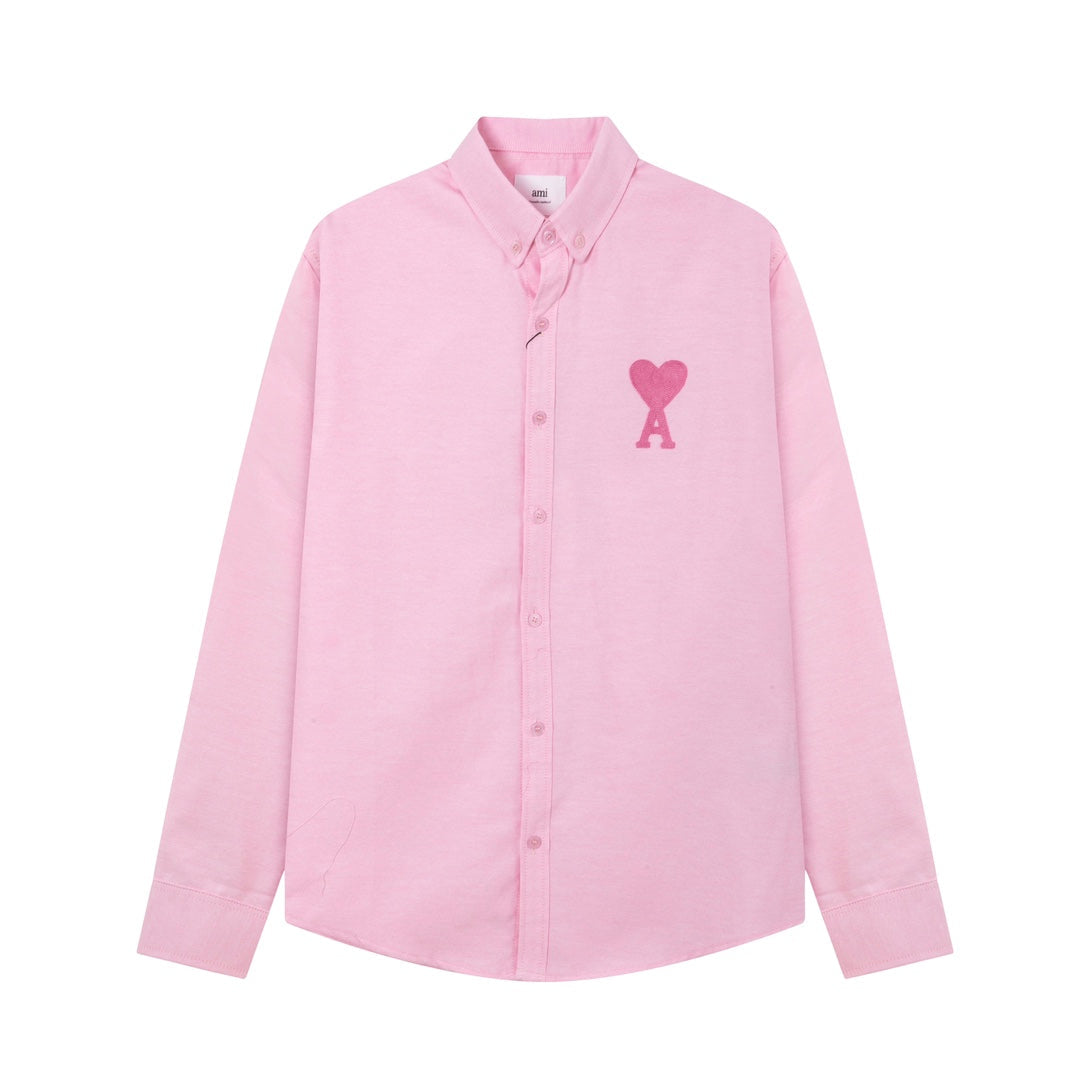 AMI PARIS Unisex Casual Shirt - Premium Cotton Blend