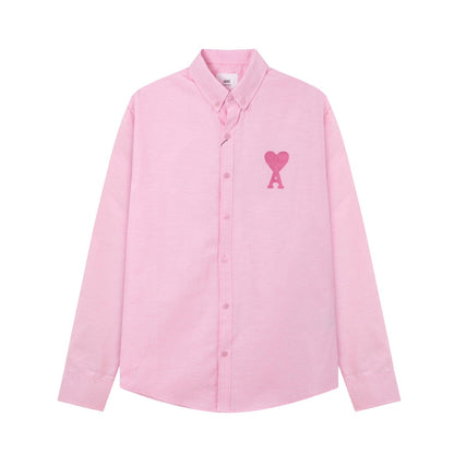 AMI PARIS Unisex Casual Shirt - Premium Cotton Blend
