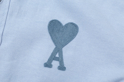 AMI PARIS Unisex Casual Shirt - Premium Cotton Blend