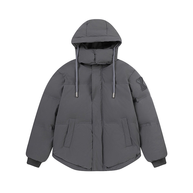 AMI PARIS Unisex Down Jacket - Premium Lightweight Winter Coat