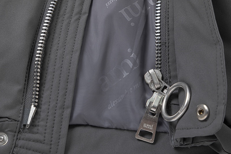 AMI PARIS Unisex Down Jacket - Premium Lightweight Winter Coat